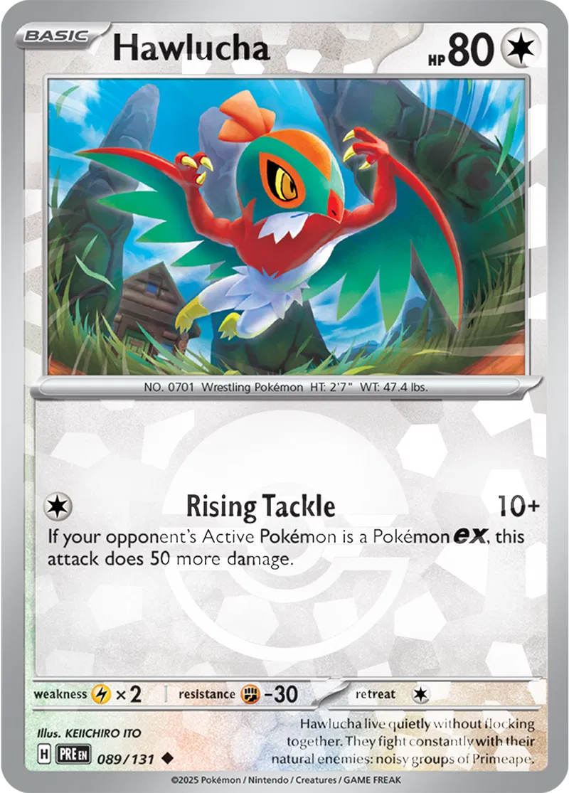 Hawlucha Poke ball Holo 89 Normal