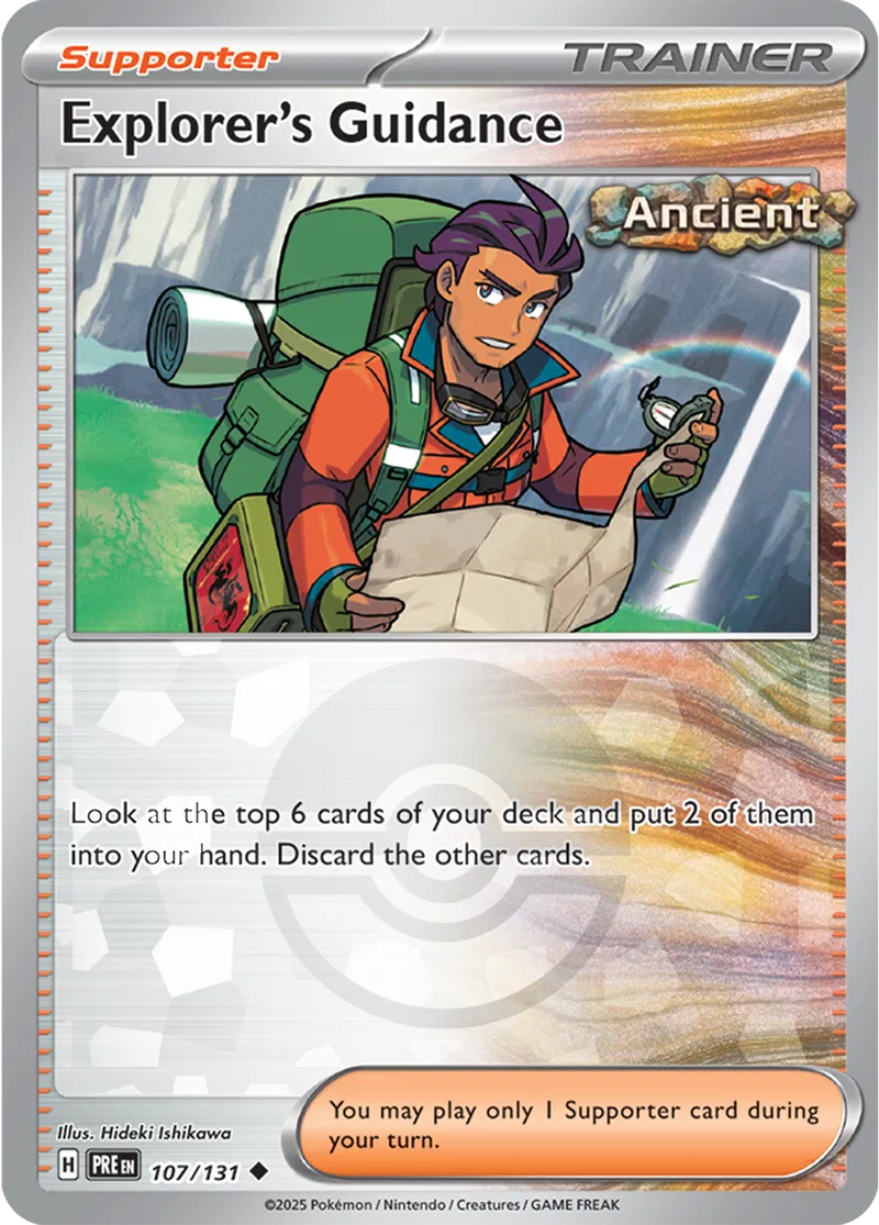 Explorer's Guidance Poke ball Holo 107 Normal