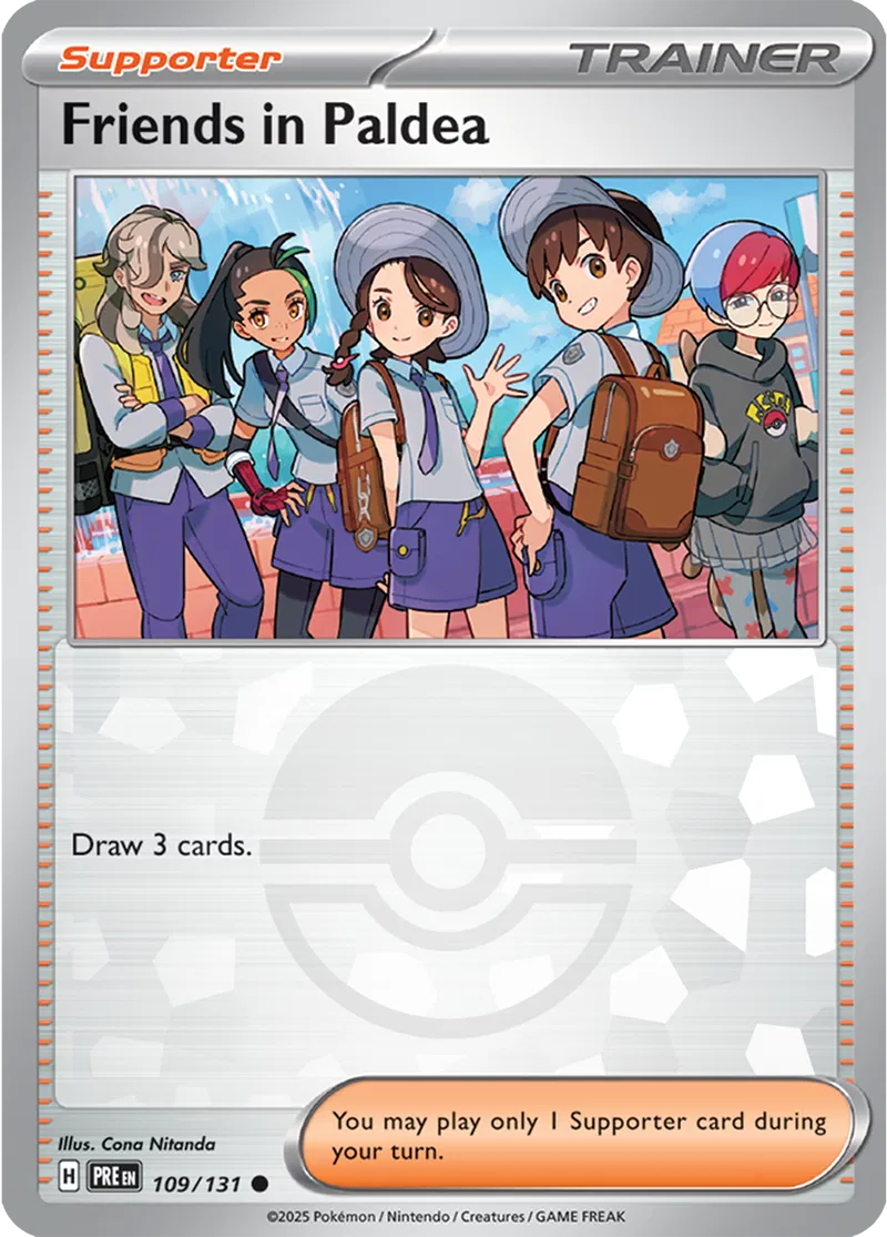 Friends in Paldea Poke ball Holo 109 Normal