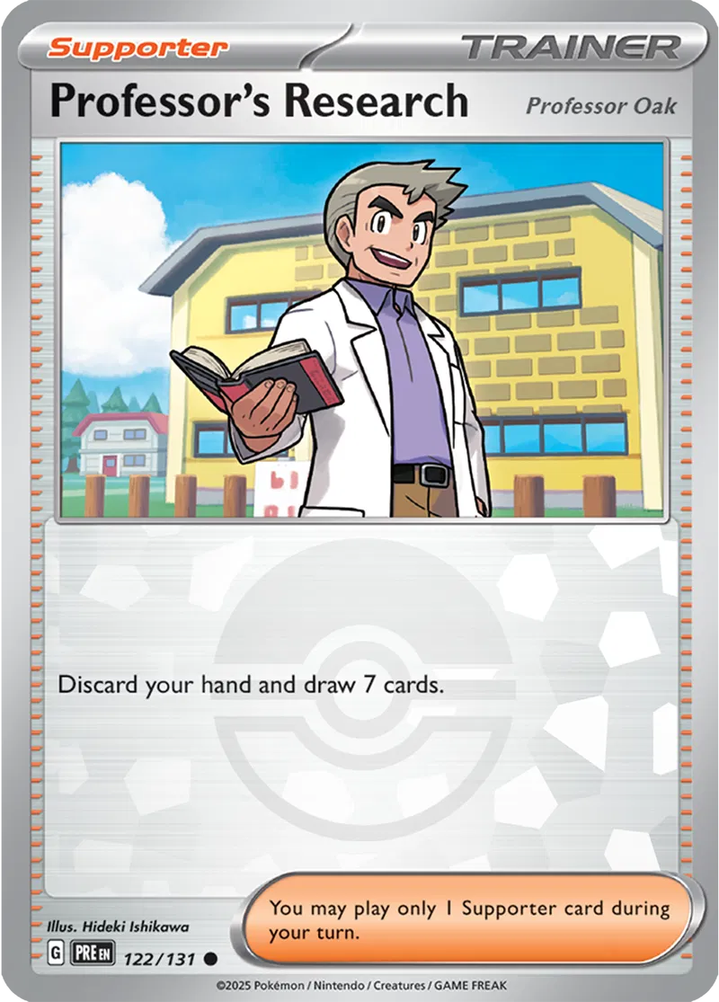Professor's Research Oak Poke ball Holo 122 Normal