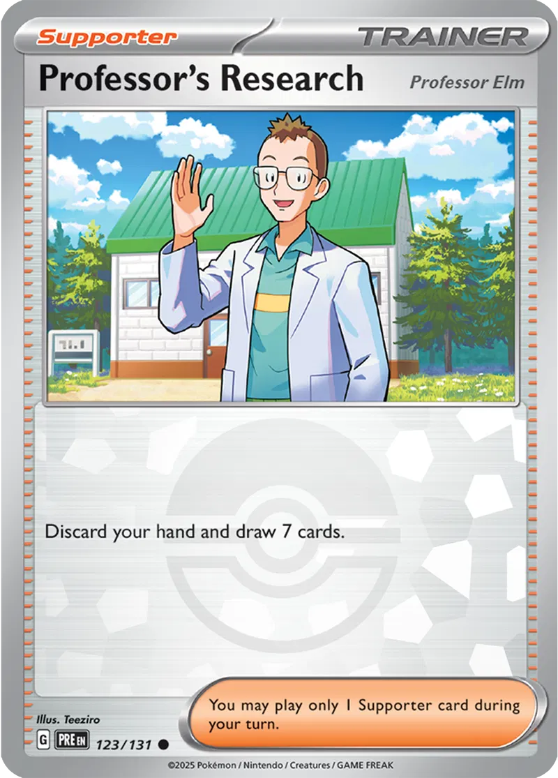 Professor's Research Elm Poke ball Holo 123 Normal