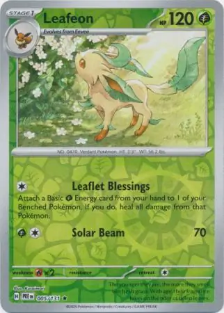 Leafeon Reverse Holo 005 Normal