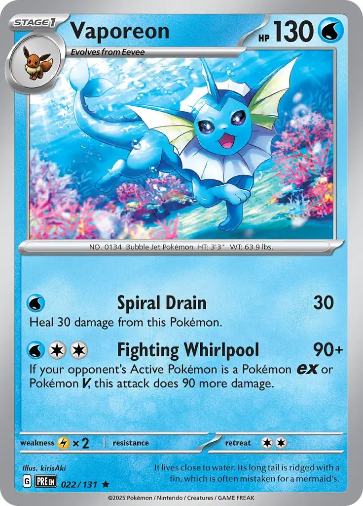 Vaporeon 022 Normal