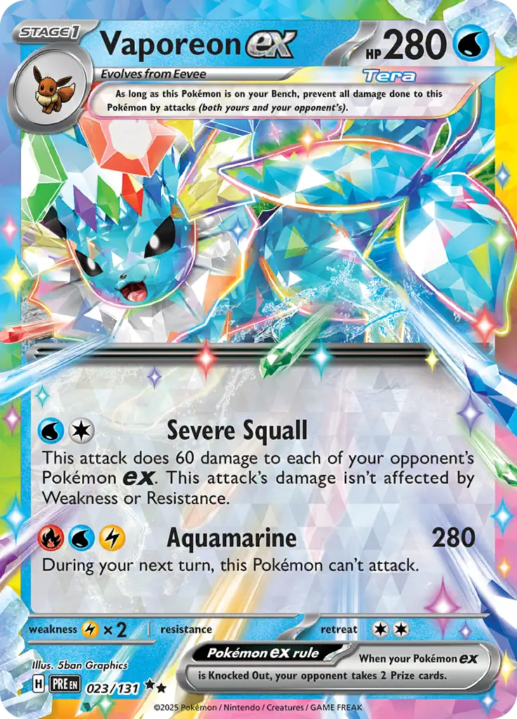 Vaporeon ex 023 Normal