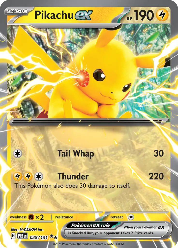 Pikachu ex 028 Normal