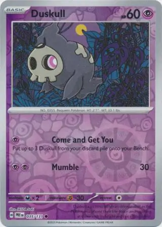 Duskull Reverse Holo 035 Normal