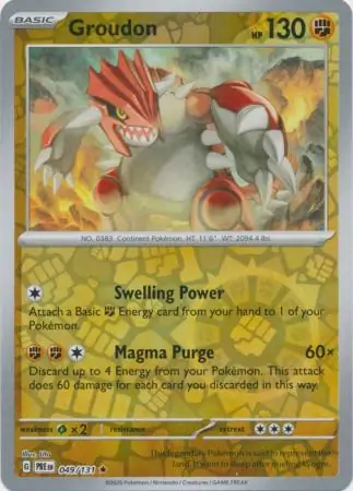 Groudon Reverse Holo 049 Normal