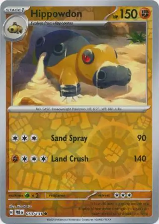 Hippowdon Reverse Holo 053