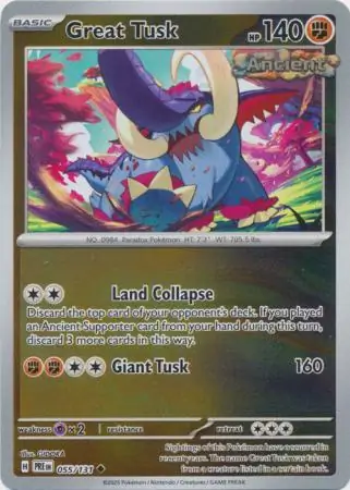 Great Tusk Reverse Holo 055 Normal