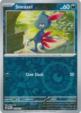 Sneasel Reverse Holo 061 Normal