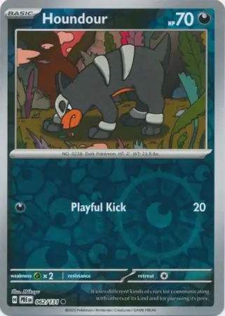 Houndour Reverse Holo 062 Normal