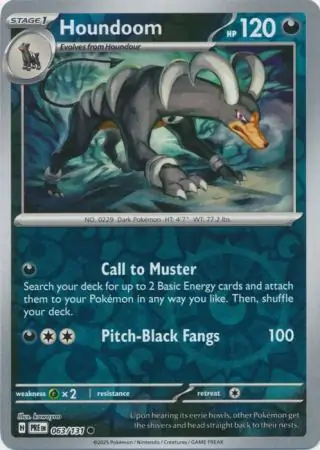 Houndoom Reverse Holo 063 Normal