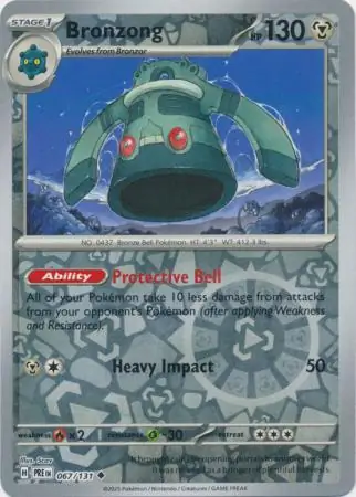 Bronzong Reverse Holo 067 Normal