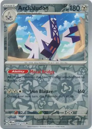 Archaludon Reverse Holo 070 Normal