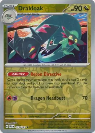 Drakloak Reverse Holo 072 Normal