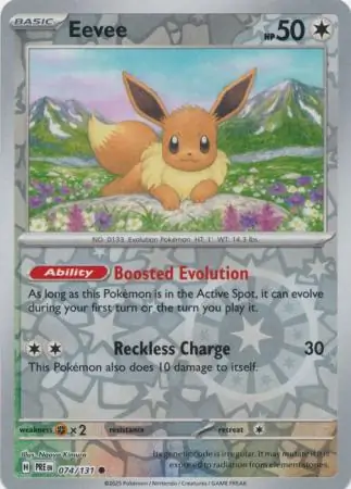 Eevee Reverse Holo 074 Normal