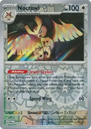 Noctowl Reverse Holo 078 Normal