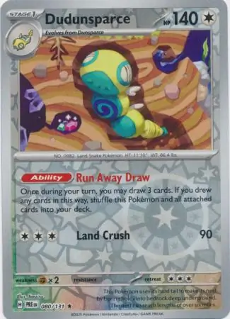 Dudunsparce Reverse Holo 080 Normal