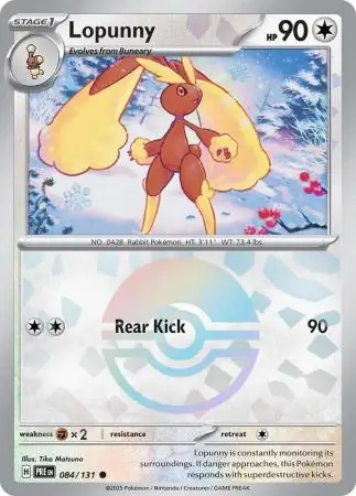 Lopunny Reverse Holo 084 Normal