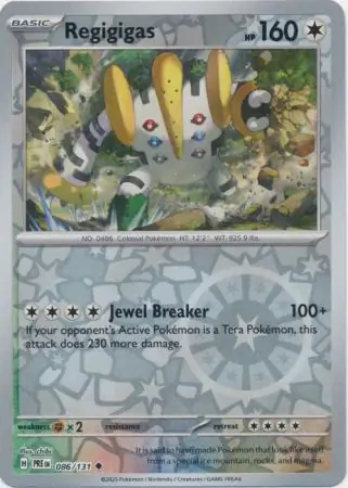 Regigigas Reverse Holo 086 Normal