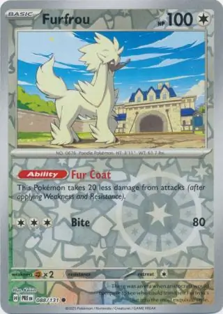 Furfrou Reverse Holo 088