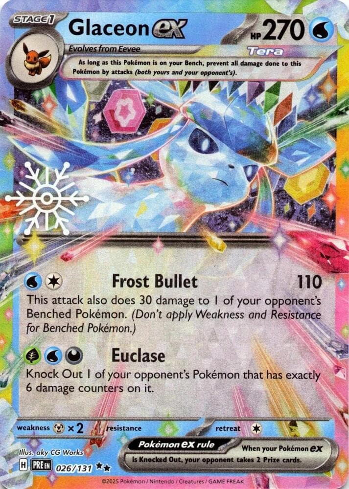Glaceon ex Holiday Calendar 26 Holo