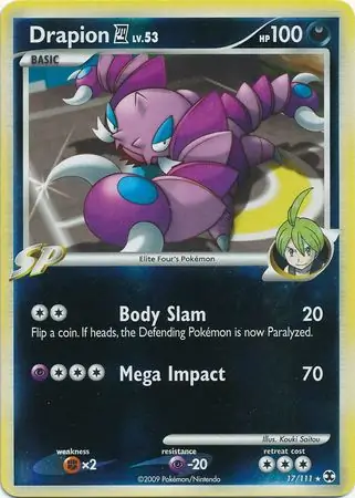 Drapion E4 Reverse Holo 17 Normal
