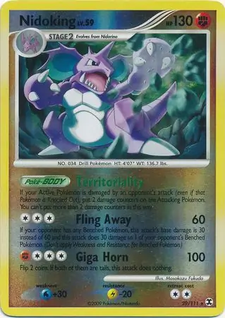 Nidoking Reverse Holo 29