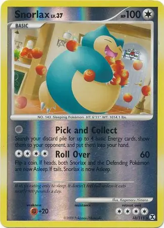 Snorlax Reverse Holo 33 Normal