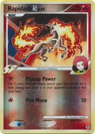 Rapidash E4 Reverse Holo 47 Normal