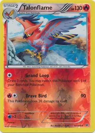 Talonflame Reverse Holo 15 Normal