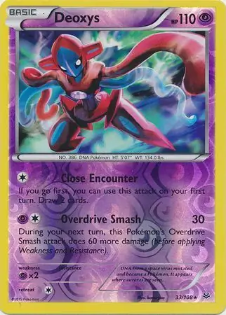 Deoxys Reverse Holo 33 Normal