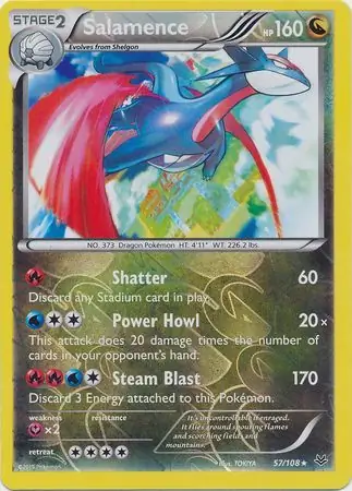 Salamence Reverse Holo 57 Normal
