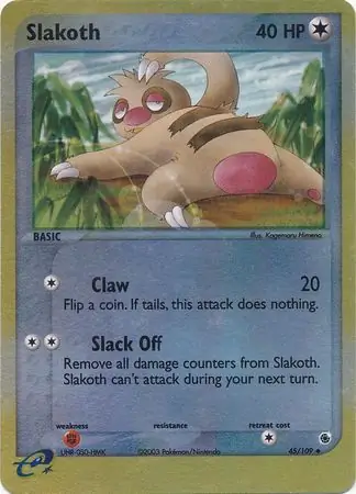 Slakoth Reverse Holo 45