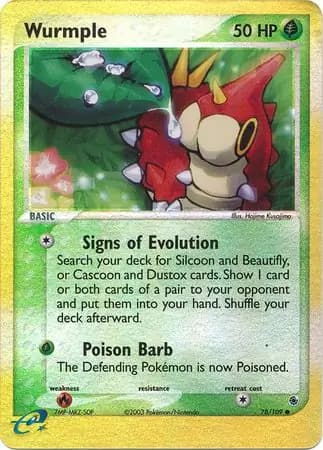 Wurmple Reverse Holo 78