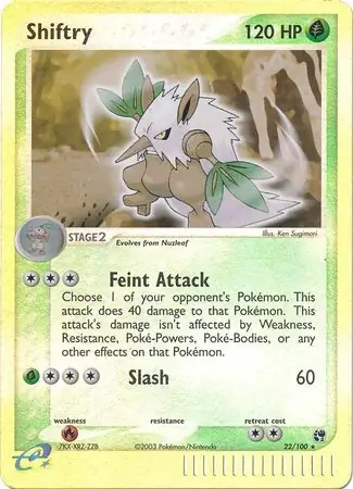 Shiftry Reverse Holo 22