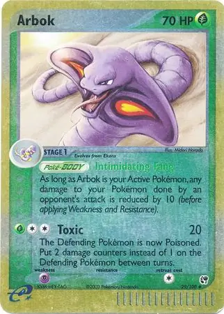 Arbok Reverse Holo 29 Normal