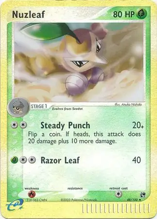 Nuzleaf Reverse Holo 48 Normal