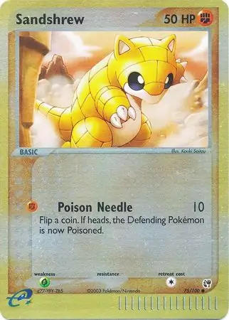 Sandshrew Reverse Holo 75 Normal