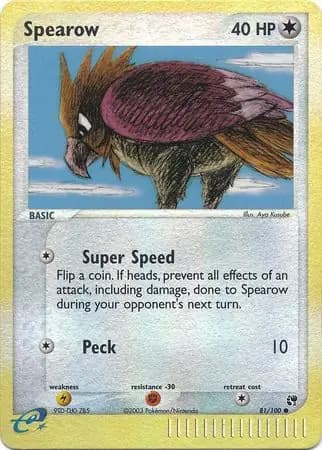 Spearow Reverse Holo 81