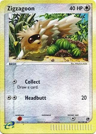 Zigzagoon Reverse Holo 85 Normal