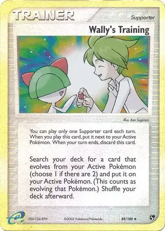 Wally's Training Reverse Holo 89 Normal
