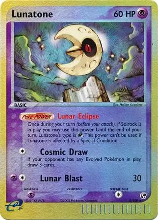 Lunatone Reverse Holo 8 Normal