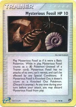 Mysterious Fossil Reverse Holo 91