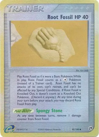 Root Fossil Reverse Holo 92