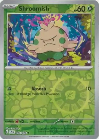 Shroomish Reverse Holo 003 Normal