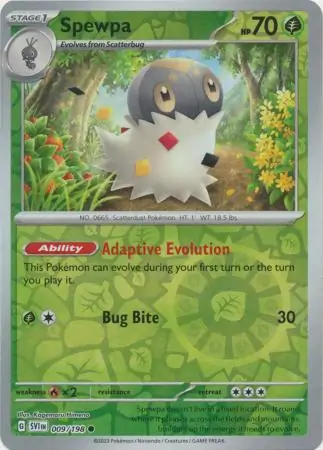 Spewpa Reverse Holo 009 Normal