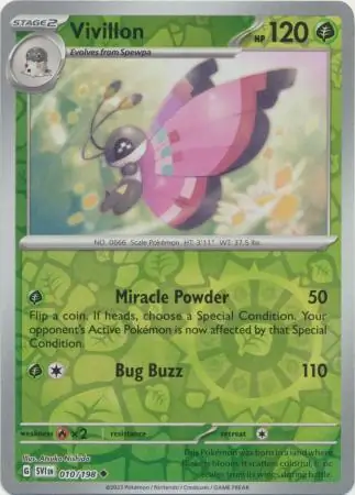 Vivillon Reverse Holo 010 Normal