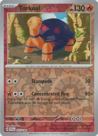 Torkoal Reverse Holo 035 Normal
