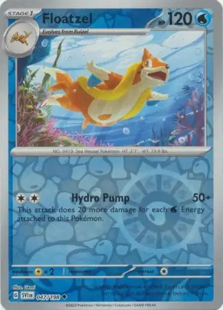 Floatzel Reverse Holo 047 Normal